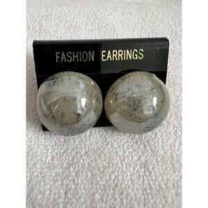 Reflective Round Fashion Earrings / Costume Jewelry